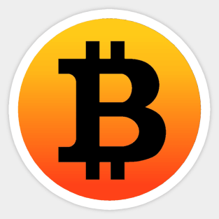 Bitcoin Sunset Sticker